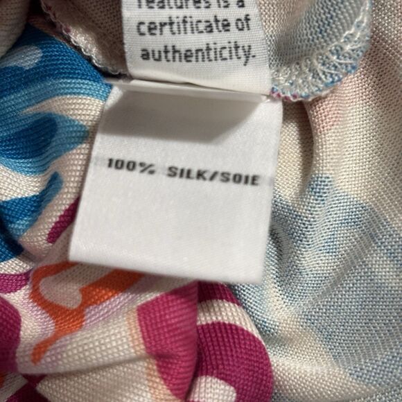 Diane von Furstenberg Kaden Print Dress Sz 4 Floral Multicolor Shift 3/4 Sleeve - Picture 7 of 8